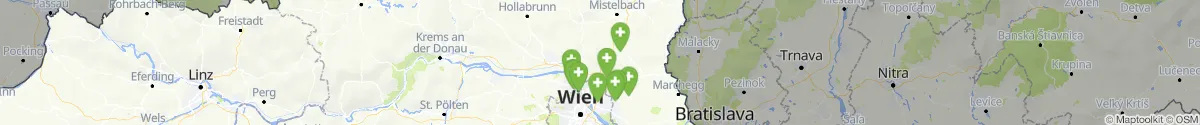 Map view for Pharmacies emergency services nearby Ulrichskirchen-Schleinbach (Mistelbach, Niederösterreich)